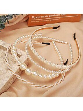 Women Headbands 4 Pack Stretch Wide Fashion Hair Bands Workout Headwraps Elastic